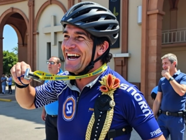 Cantor Daniel finaliza jornada de 318 quilômetros de bicicleta ao Santuário Nacional de Aparecida